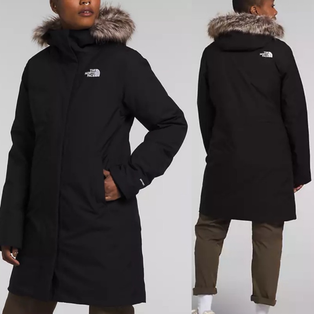The North Face Arctic Parka Black Hooded Fur Size 3x Black Nwot $350 600 Snow